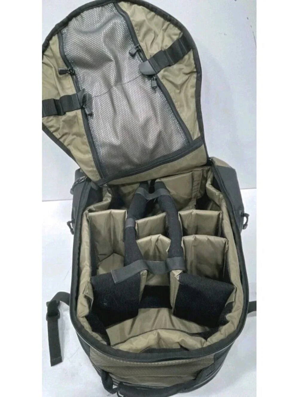 Tenba Shootout Camera Photo Medium Backpack Black/Olive 12X17X6